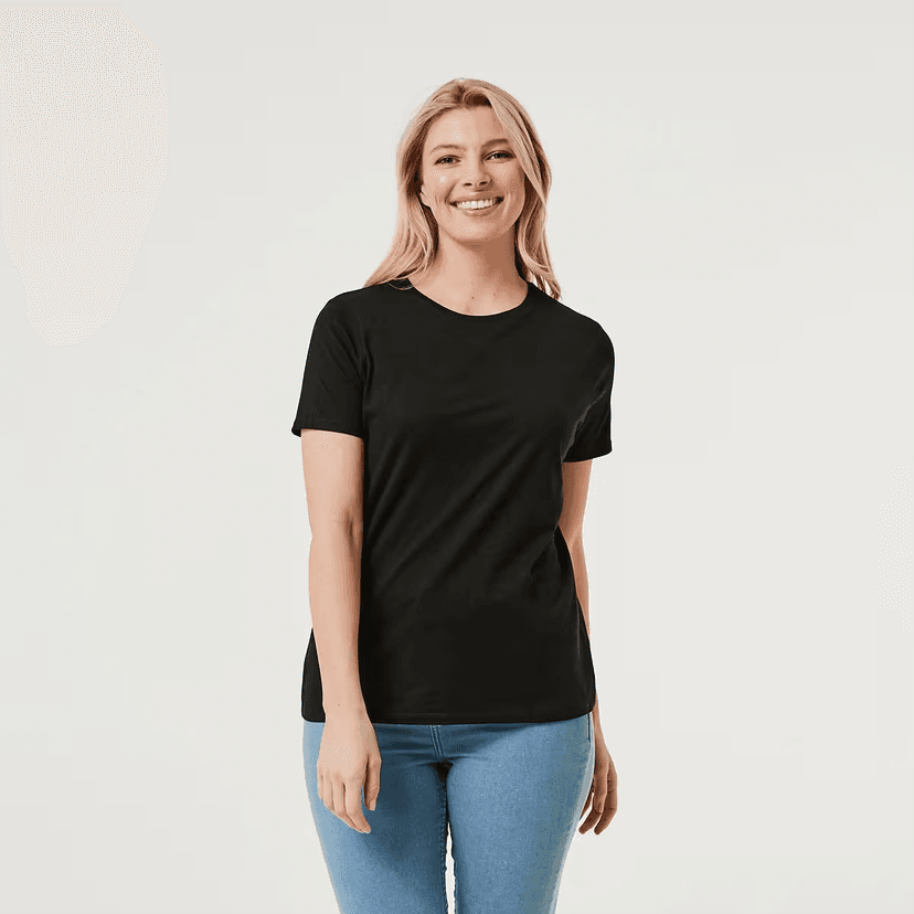 Women Round Neck Cotton Top