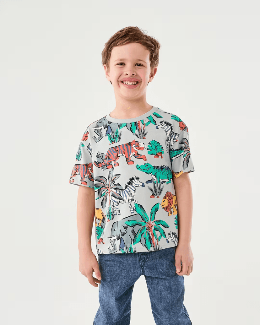 Boys Round Neck Cotton Top